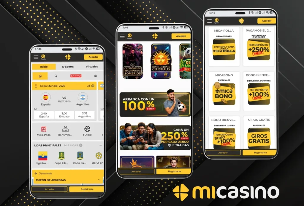 Versión móvil de Mi Casino Online Chile